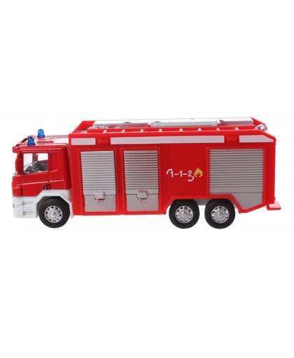 Johntoy brandweerauto Super Cars 1:64 rood