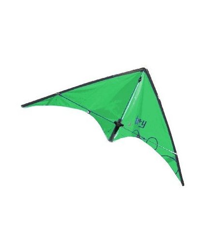 Rhombus vlieger Stunt Try groen 38 x 110 cm