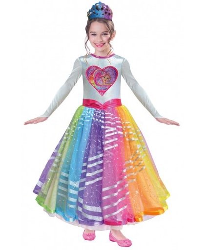 Barbie verkleedjurk Rainbow Magic Deluxe maat 134