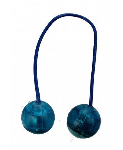 Johntoy Trick en Click ballen met licht 20 cm blauw