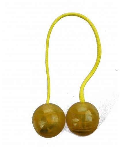 Johntoy Trick en Click ballen met licht 20 cm geel