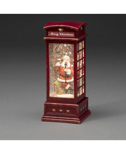 Konstmide LED decorative light Telephone Box with Santa