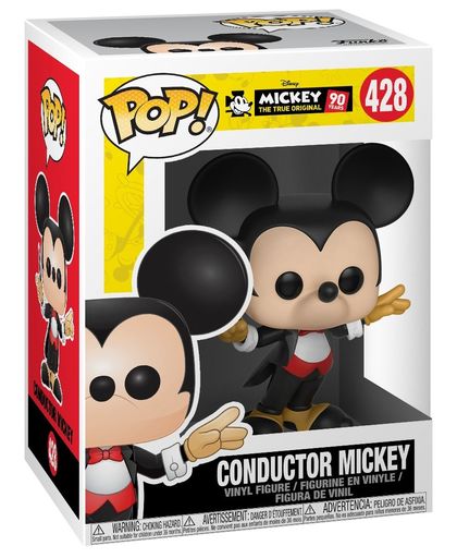 Mickey & Minnie Mouse Mickey&apos;s 90th Anniversary - Conductor Mickey Vinylfiguur 428 Verzamelfiguur standaard