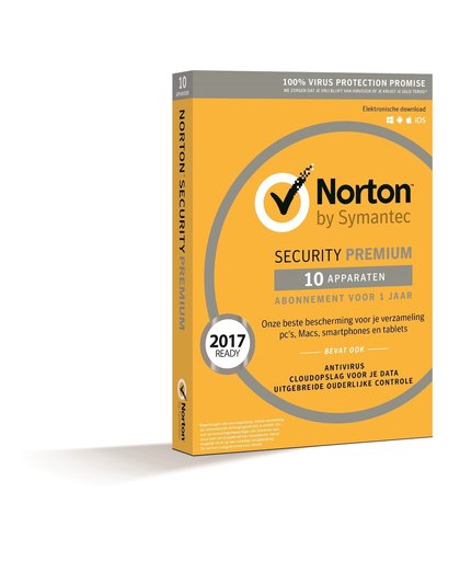 Symantec Norton Security Premium voor 10 apparaten
