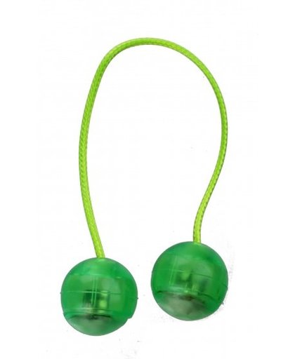 Johntoy Trick en Click ballen met licht 20 cm groen