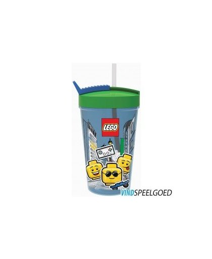 Drinkbeker met rietje Lego Iconic: boy