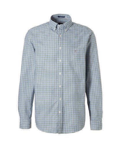 GANT Regular Oxford Three-color Gingham Shirt - Pine Green - Size: M
