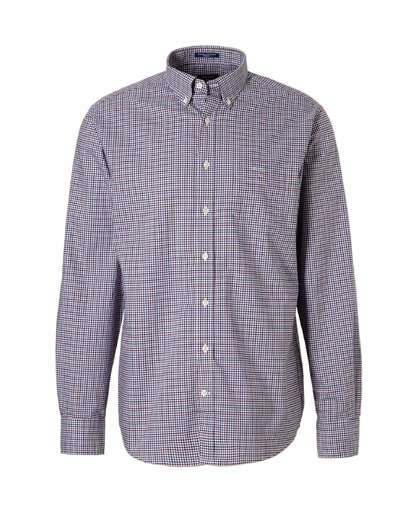 GANT Regular Broadcloth Three-color Gingham Shirt - Rhododendron - Size: M