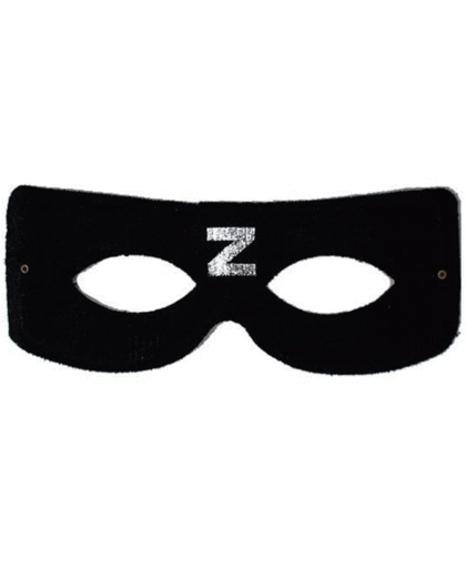 Zorro oogmasker voor kinderen Zwart