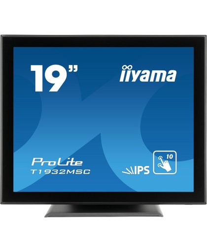 iiyama ProLite T1932MSC-B5X 19" 1280 x 1024Pixels Multi-touch Tafelblad Zwart touch screen-monitor