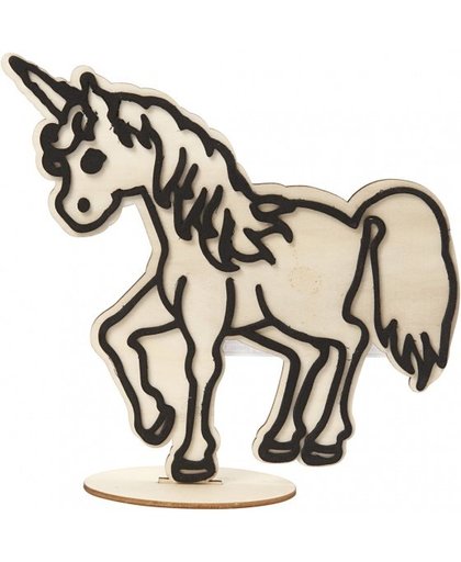 Made of Wood houten figuur om te decoreren Paard 19 cm