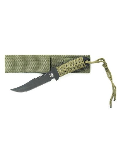 Combat mes groen voor survival 19.5 cm Groen