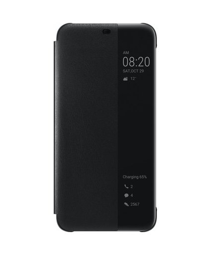 Huawei Mate 20 Lite Smart View Flip Cover - Zwart voor Mate 20 Lite