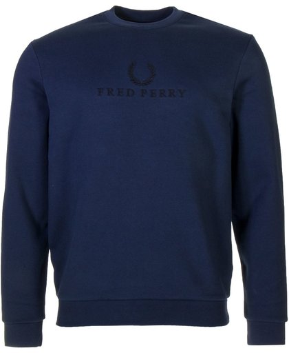 Fred Perry FRED M4544 CRW EMB Navy Large