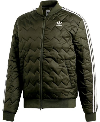 adidas SST Quilted Sportjas Dames - Olive Green - Maat S