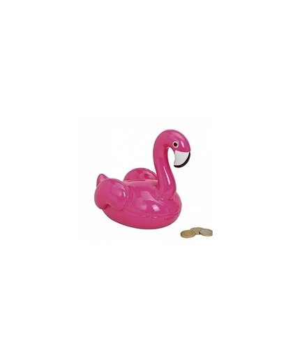 Flamingo spaarpot roze 17 cm Roze