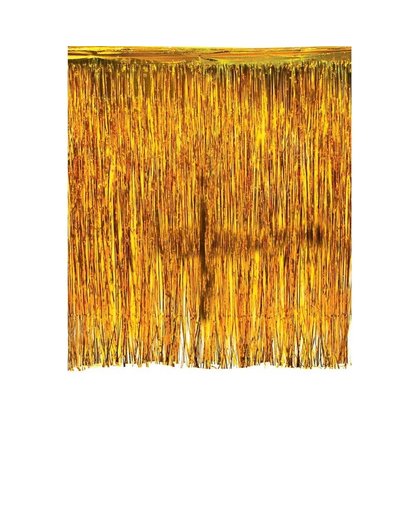 Luxe goud deurgordijn 245 x 300 cm Goudkleurig