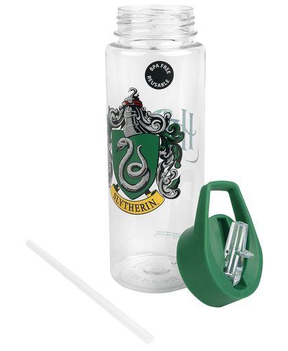 Harry Potter Slytherin Crest - Trinkflasche Drinkfles transparant