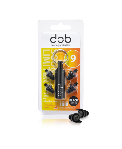 dOb Black Series 9 dB herbruikbare oordoppen
