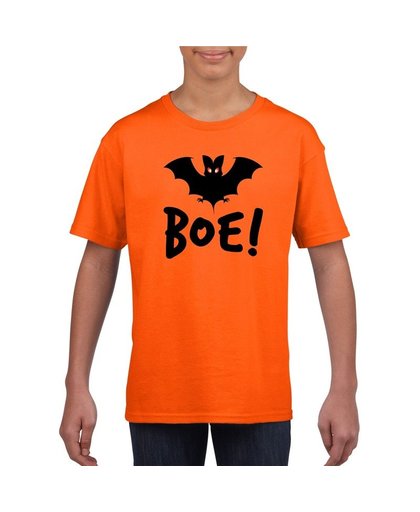 Halloween - Halloween vleermuis t-shirt oranje kinderen XS (110-116) Oranje