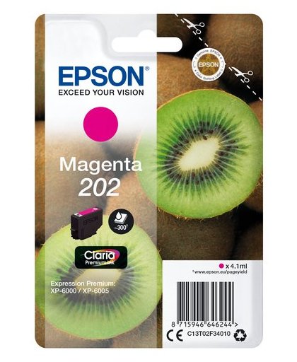 Epson Singlepack Magenta 202 Claria Premium Ink inktcartridge