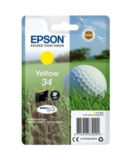 Epson Singlepack Yellow 34 DURABrite Ultra Ink inktcartridge