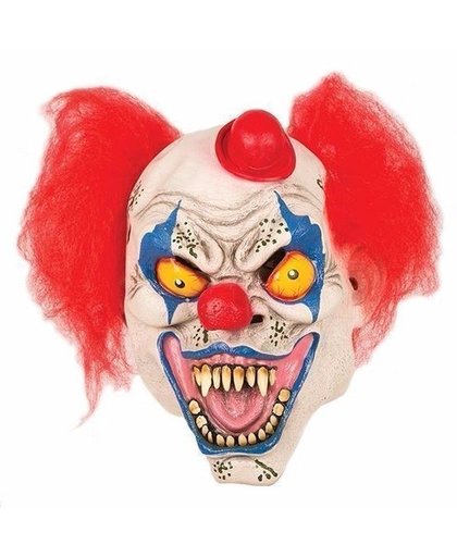 Halloween - Horror clown masker met hoedje Multi