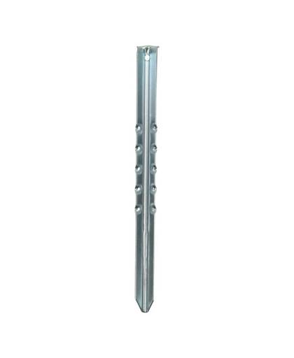 ProPlus tentharing 40 cm staal geribbeld zilver per 2 stuks