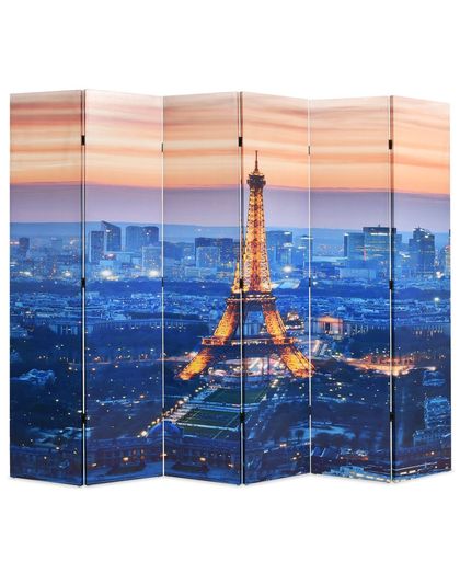 Kamerverdeler inklapbaar Parijs bij nacht 228x170 cm