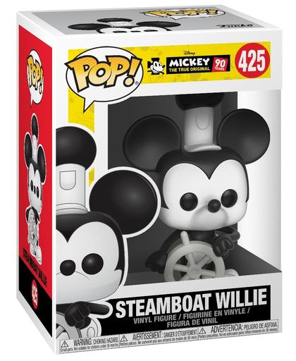 Mickey & Minnie Mouse Mickey&apos;s 90th Anniversary - Steamboat Willie Vinylfiguur 425 Verzamelfiguur standaard
