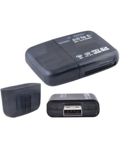 Mini USB Card Reader All In One - kaartlezer voor o.a. Micro SD&SD