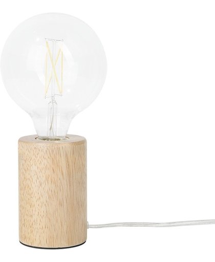 Beliani GANDARA - Tafellamp - Licht houtkleur - Hout
