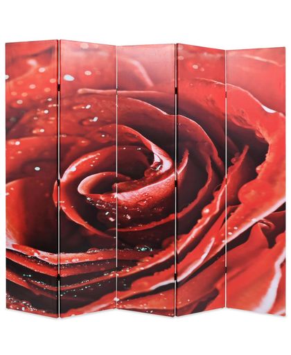 Kamerverdeler inklapbaar roos 200x170 cm rood
