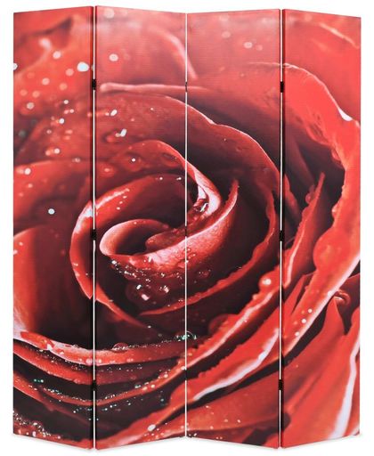 vidaXL Kamerverdeler inklapbaar roos 160x180 cm rood