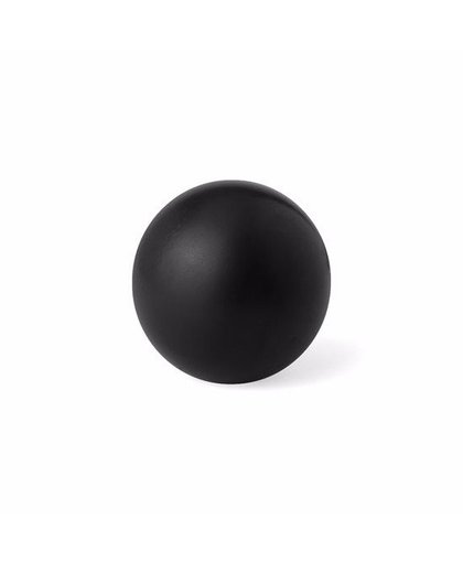 Zwarte anti stressbal 6 cm Zwart