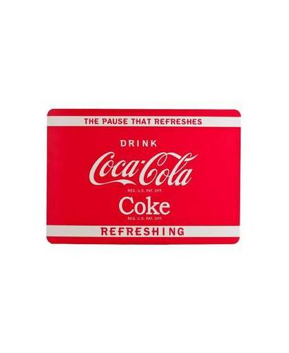 Plastic coca cola placemat 43 x 30 cm