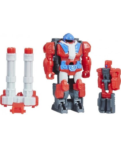 Hasbro transformer Micronus jongens 6 cm rood/grijs