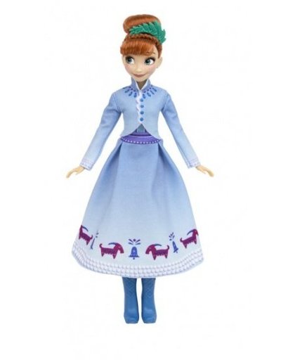 Hasbro Disney Frozen tienerpop Anna meisjes 28 cm blauw