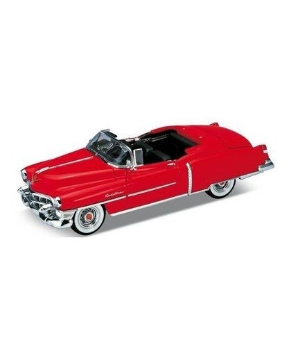 Modelauto Cadillac Eldorado rood open cabrio 1953 1:34 Rood