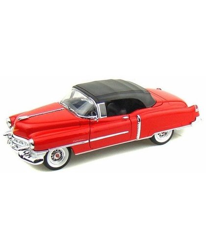 Modelauto Cadillac Eldorado rood gesloten cabrio 1953 1:34 Rood
