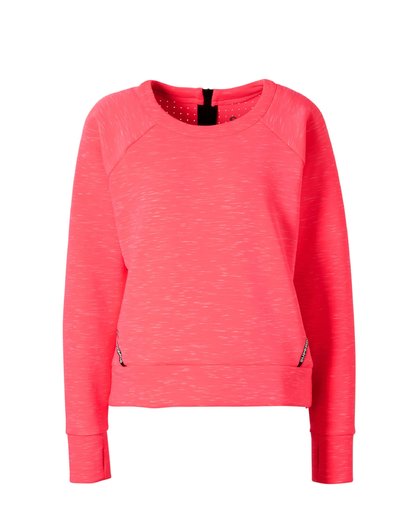 Superdry Core Gym Tech Panel Crew Jumper Pink