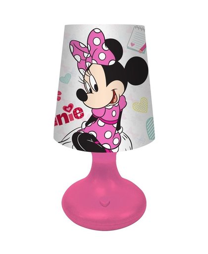 Disney Minnie Mouse nachtlampje 19 cm kleurwisselende LED lamp Multi