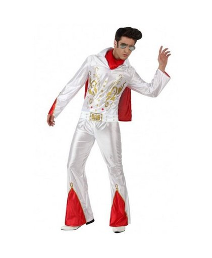 Voordelig Elvis pak voor heren M/L Wit