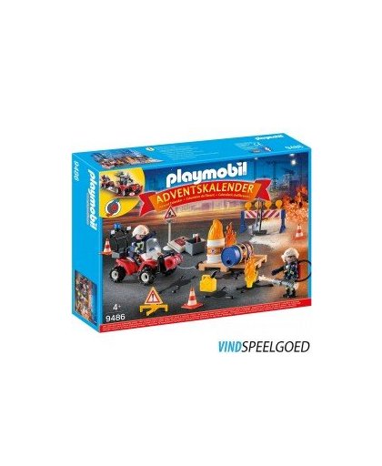 Playmobil Christmas - Adventskalender Interventie op de bouwwerf 9486