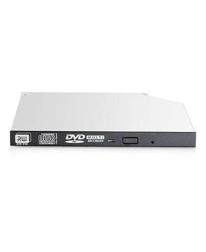 Hewlett Packard Enterprise 9.5mm SATA DVD-RW JackBlack Gen9 Optical Drive Intern DVD Super Multi DL Zwart, Grijs optisch schijfstation