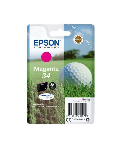 Epson Singlepack Magenta 34 DURABrite Ultra Ink inktcartridge