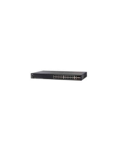 Cisco SF550X-24P-K9 Managed L3 Fast Ethernet (10/100) Power over Ethernet (PoE) 1U Zwart