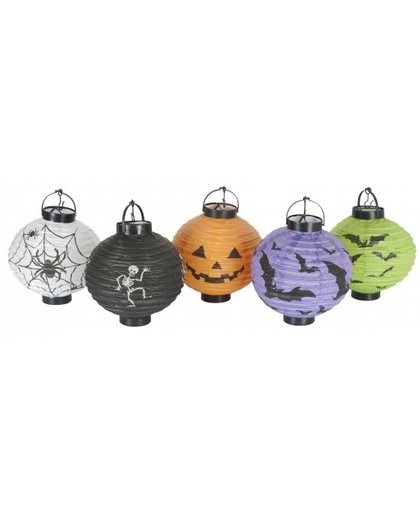 Halloween - Halloween decoratie lampionnen setje 10 stuks Multi