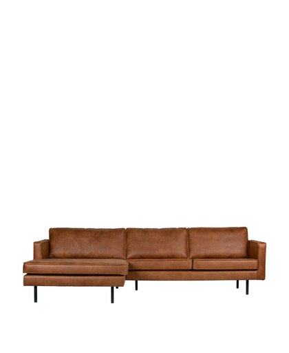 Rodeo bank chaise longue links cognac BePureHome