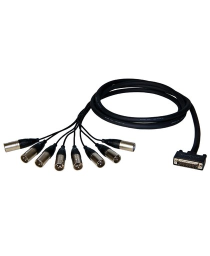 Alva AO25-8X10 Premium Analog Cable: D-sub25 - 8x XLR-male 10m